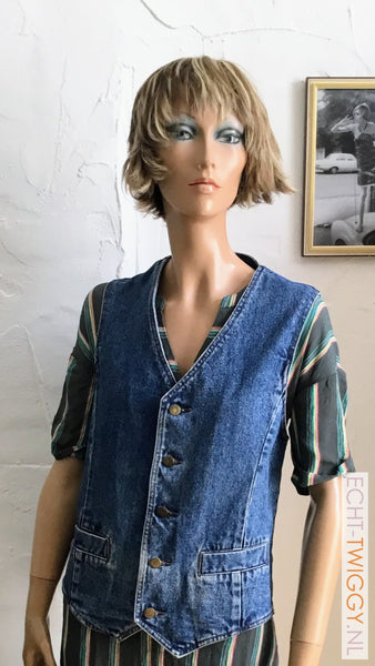 Geweldig Vintage Jeans Gilet Maat M Jassen En Colberts