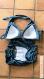 Geweldige Bikini 70S Velvet Vintage Zwemkleding