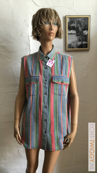 Geweldige Vintage Blouse Top Mod Taille Unique Vintage Blouse