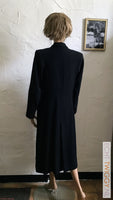 Geweldige Vintage Zwarte Mantel Jaren 40/50 Vintage Jassen