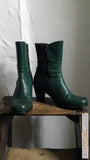 Mooie Laarsjes Van Sacha Essentials Groen Lederen Brogue Maat 38 Vintage Laarzen En Schoenen