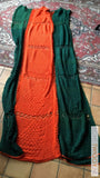 Vintage Gehaakte Sprei 70S Groen/Oranje Items