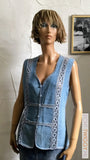 Vintage Jeans Gilet/Blouse M/38 Blouse