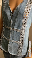 Vintage Jeans Gilet/Blouse M/38 Blouse