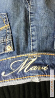 Vintage Lange Jeansrok Mavi Rokken