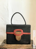 Vintage Handtas 70S Leder Tassen