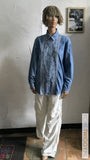 Vintage Jeans Blouse Fitt 80S/90S Blouse