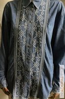 Vintage Jeans Blouse Fitt 80S/90S Blouse