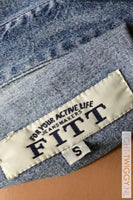 Vintage Jeans Blouse Fitt 80S/90S Blouse