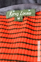 Vintage Zijde Strokenrok King Louie M Rokken